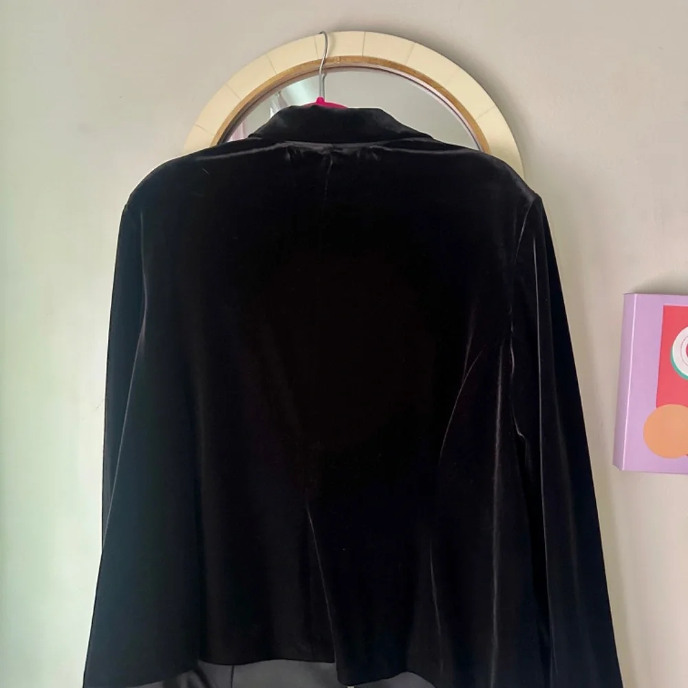 Alex Evenings Black Velvet Blazer size 2X - Picture 5 of 5